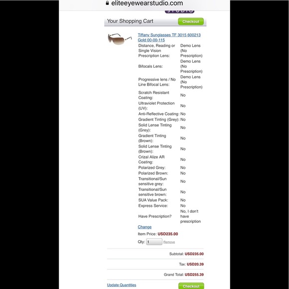 Authentic Tiffany & Co. Sunglasses - Picture 7 of 7